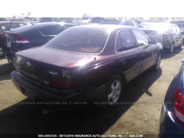 JT2BF12K6T0178570 - 1996 TOYOTA CAMRY LE/XLE/SE Bordo foto 4