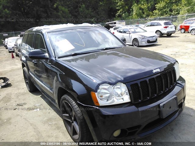 1J8HR78376C340178 - 2006 JEEP GRAND CHEROKEE SRT-8 BLACK photo 1