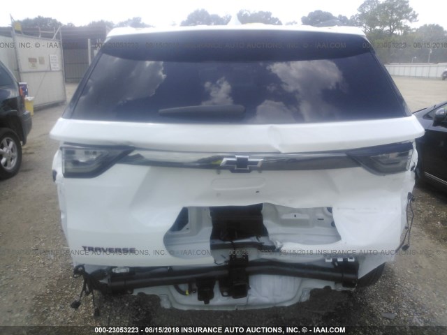 1GNERKKW0JJ259082 - 2018 CHEVROLET TRAVERSE PREMIER WHITE photo 6