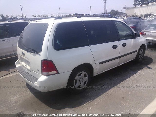 2FMZA51645BA56481 - 2005 FORD FREESTAR SE WHITE photo 4