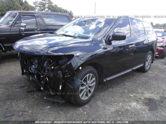 5N1AR2MN1GC670477 - 2016 NISSAN PATHFINDER S/SV/SL/PLATINUM BLACK photo 2