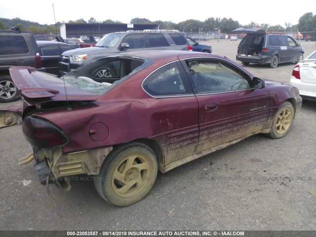 1G2NF12E41M595680 - 2001 PONTIAC GRAND AM SE1 MAROON photo 4