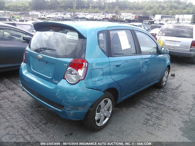 KL1TD66E59B622660 - 2009 CHEVROLET AVEO LS/LT 蓝色 照片 4
