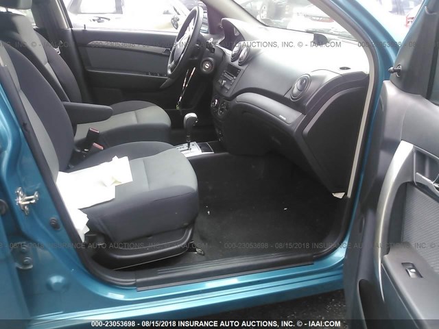 KL1TD66E59B622660 - 2009 CHEVROLET AVEO LS/LT 蓝色 照片 5