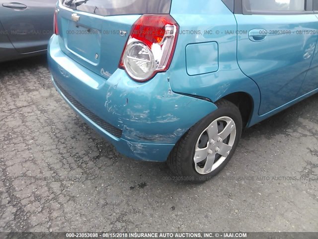 KL1TD66E59B622660 - 2009 CHEVROLET AVEO LS/LT BLUE photo 6