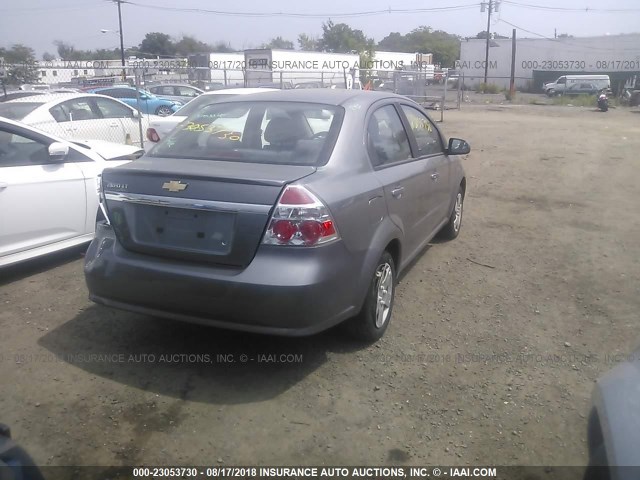 KL1TD5DE1BB242699 - 2011 CHEVROLET AVEO LS/LT 灰色 照片 4