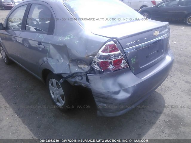KL1TD5DE1BB242699 - 2011 CHEVROLET AVEO LS/LT 灰色 照片 6