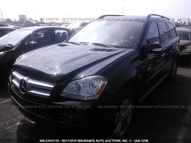 4JGBF71E48A429167 - 2008 MERCEDES-BENZ GL 450 4MATIC BLACK photo 2