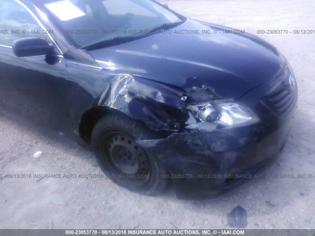 4T1BE46K18U211699 - 2008 TOYOTA CAMRY CE/LE/XLE/SE BLACK photo 6