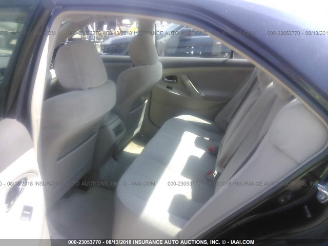 4T1BE46K18U211699 - 2008 TOYOTA CAMRY CE/LE/XLE/SE BLACK photo 8