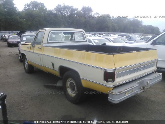 0000CCL249Z113094 - 1979 CHEVROLET C20 YELLOW photo 3