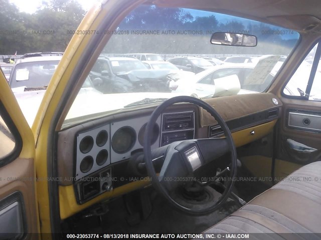 0000CCL249Z113094 - 1979 CHEVROLET C20 YELLOW photo 5