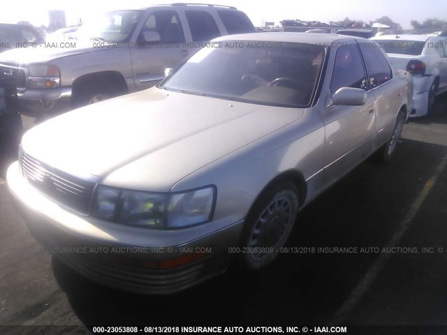 JT8UF11E4N0128019 - 1992 LEXUS LS 400 TAN photo 2