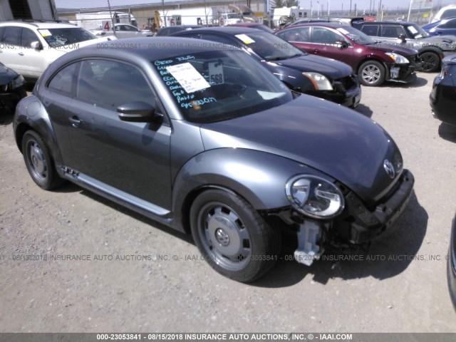 3VWJX7ATXEM611611 - 2014 VOLKSWAGEN BEETLE GRAY photo 1