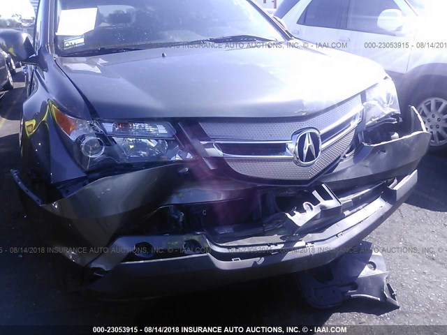 2HNYD28327H539494 - 2007 ACURA MDX TECHNOLOGY GRAY photo 6