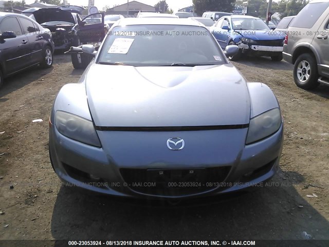 JM1FE17N540136729 - 2004 MAZDA RX8 GRAY photo 6