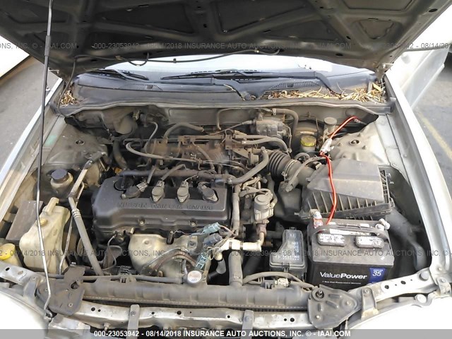 3N1CB51D41L474501 - 2001 NISSAN SENTRA XE/GXE GRAY photo 10