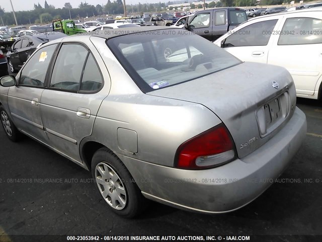 3N1CB51D41L474501 - 2001 NISSAN SENTRA XE/GXE GRAY photo 3