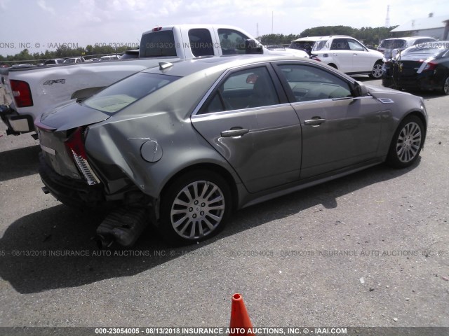 1G6DK5EV9A0117156 - 2010 CADILLAC CTS PERFORMANCE COLLECTION Бирюзовый фото 4