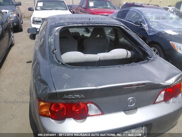 JH4DC53833C007405 - 2003 ACURA RSX GRAY photo 6