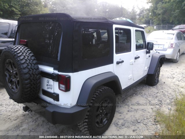 1C4HJWDG2JL809848 - 2018 JEEP WRANGLER UNLIMITE SPORT WHITE photo 4