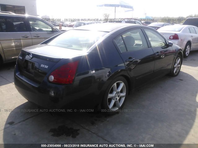 1N4BA41E74C906650 - 2004 NISSAN MAXIMA SE/SL BLUE photo 4