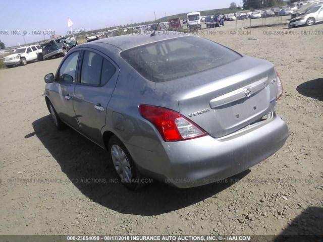 3N1CN7AP1CL812744 - 2012 NISSAN VERSA S/SV/SL SILVER photo 3