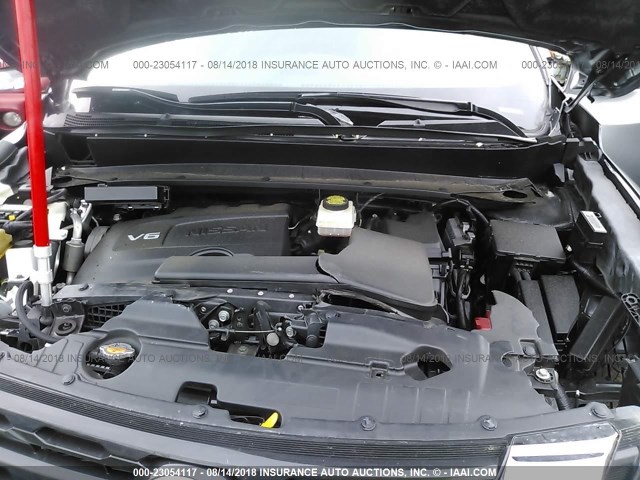 5N1DR2MN0HC637307 - 2017 NISSAN PATHFINDER S/SV/SL/PLATINUM GRAY photo 10