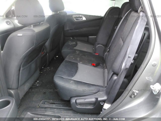 5N1DR2MN0HC637307 - 2017 NISSAN PATHFINDER S/SV/SL/PLATINUM GRAY photo 8