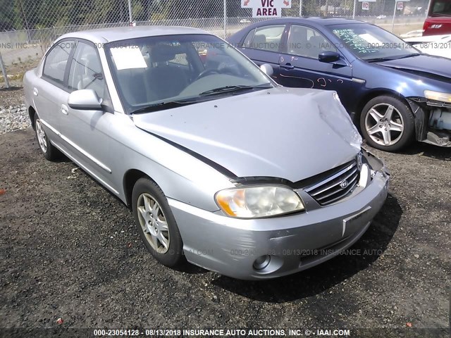 KNAFB121835251885 - 2003 KIA SPECTRA LS SILVER photo 1