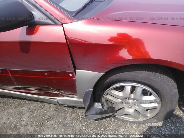 4S3BH665137639796 - 2003 SUBARU LEGACY OUTBACK RED photo 6