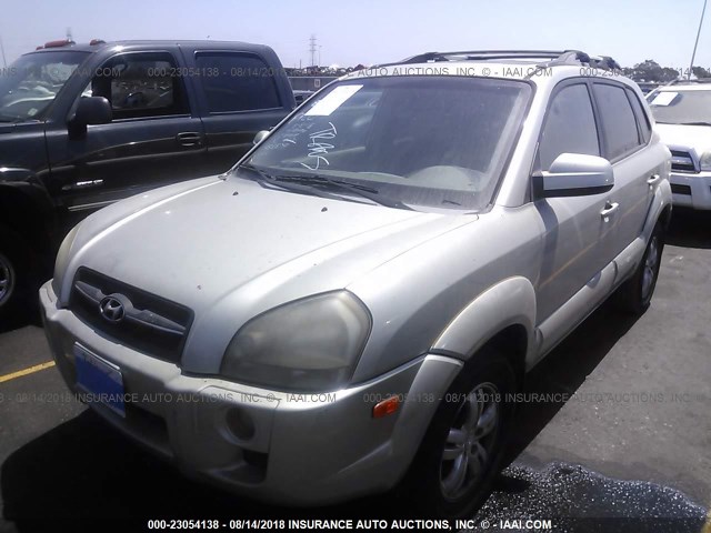 KM8JN12D36U458849 - 2006 HYUNDAI TUCSON GLS/LIMITED Champagne photo 2