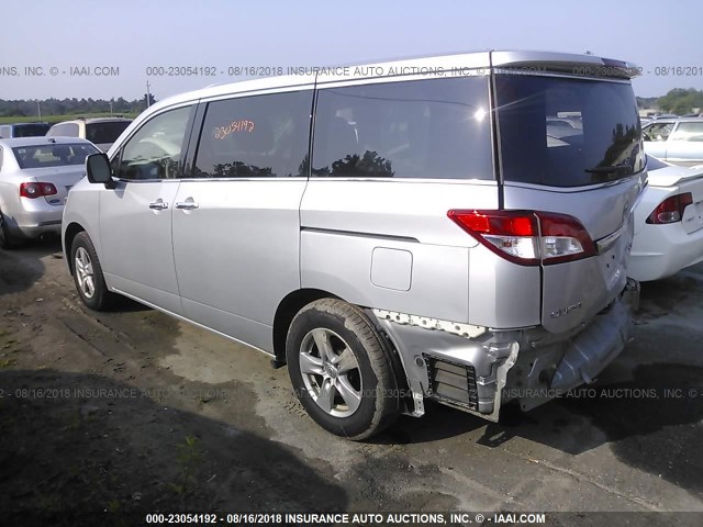 JN8AE2KP5F9122051 - 2015 NISSAN QUEST S/SV/SL/PLATINUM GRAY photo 3