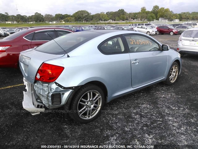 JTKDE177070185942 - 2007 TOYOTA SCION TC 浅蓝色 照片 4