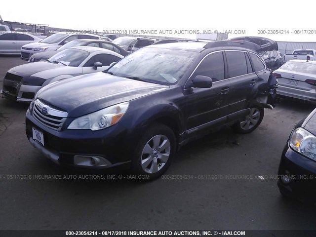 4S4BRDLCXC2235067 - 2012 SUBARU OUTBACK 3.6R LIMITED GRAY photo 2