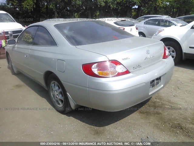 2T1CE22PX3C024014 - 2003 TOYOTA CAMRY SOLARA SE SILVER photo 3