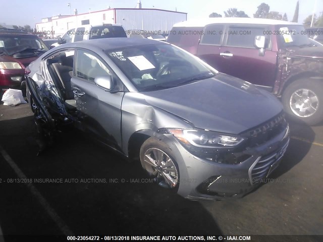 KMHD84LF4JU711952 - 2018 HYUNDAI ELANTRA SEL/VALUE/LIMITED GRAY photo 1