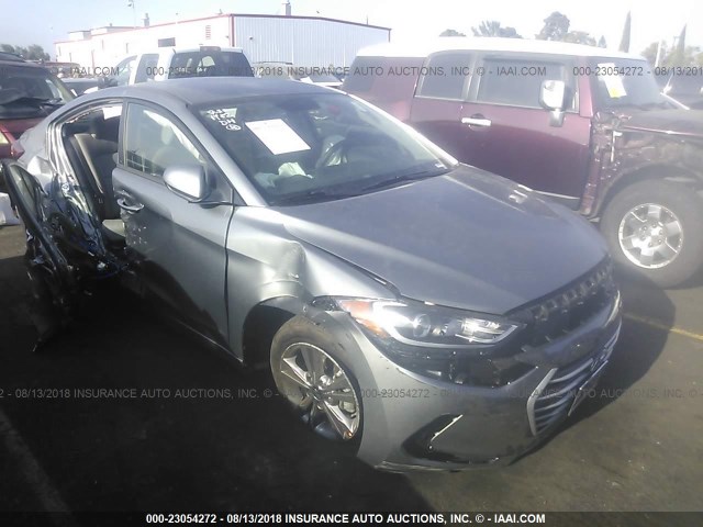 KMHD84LF4JU711952 - 2018 HYUNDAI ELANTRA SEL/VALUE/LIMITED GRAY photo 6