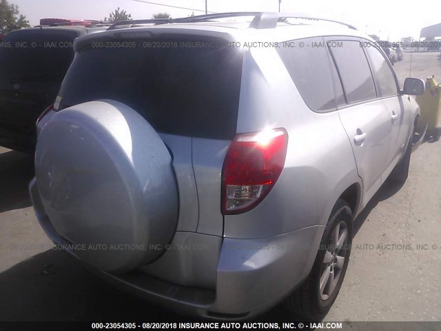 JTMZD31V475047357 - 2007 TOYOTA RAV4 LIMITED SILVER photo 4