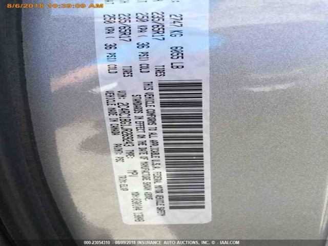 2C4RC1BG1JR269243 - 2018 CHRYSLER PACIFICA TOURING L Մոխրագույն լուսանկար 15