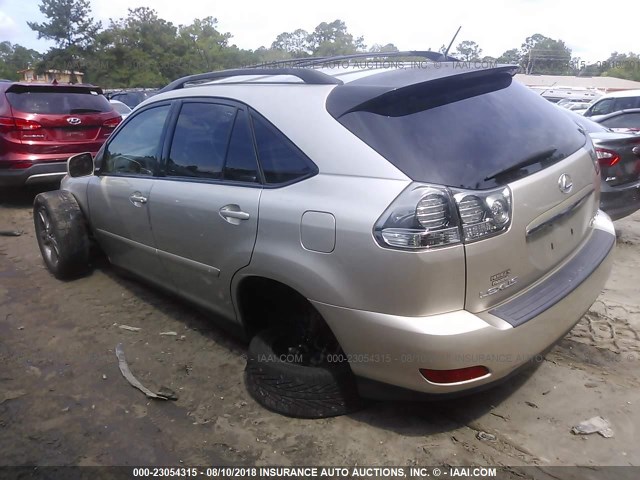 JTJHW31U960002307 - 2006 LEXUS RX 400 GOLD photo 3