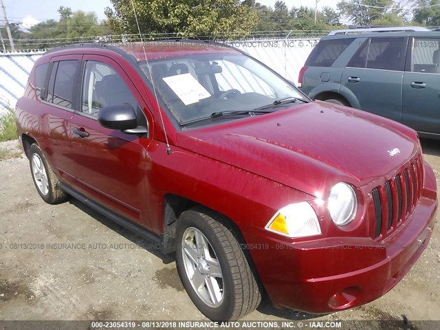 1J4FT47B59D242475 - 2009 JEEP COMPASS SPORT RED photo 1