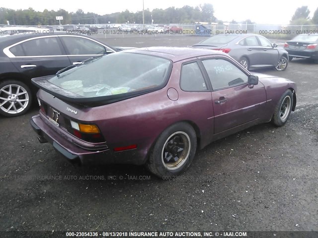 WP0AA0943FN475693 - 1985 PORSCHE 944 MAROON photo 4