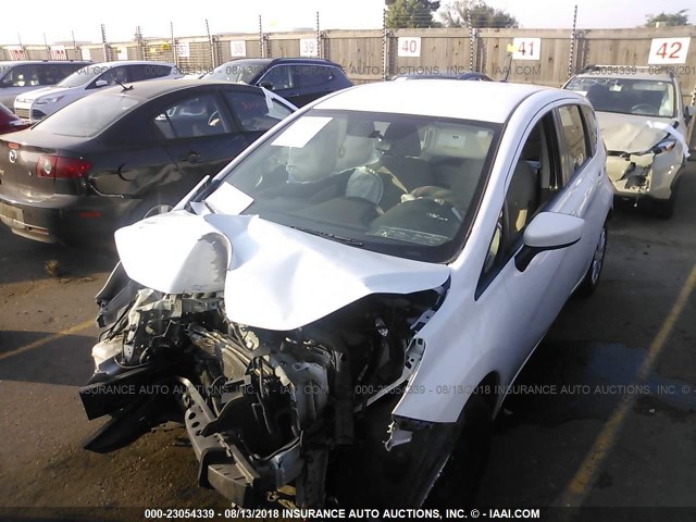 3N1CE2CPXGL372724 - 2016 NISSAN VERSA NOTE S/S PLUS/SV/SL/SR WHITE photo 2