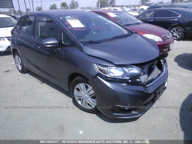 3HGGK5H44JM736372 - 2018 HONDA FIT LX GRAY photo 1