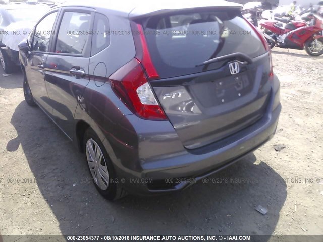 3HGGK5H44JM736372 - 2018 HONDA FIT LX GRAY photo 3