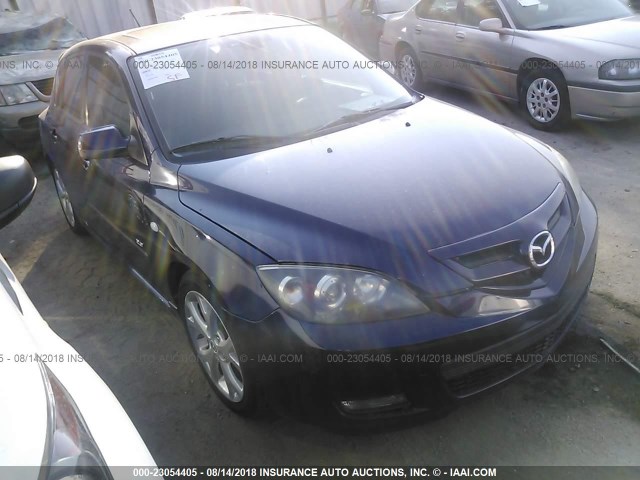 JM1BK343481136632 - 2008 MAZDA 3 HATCHBACK BLUE photo 1