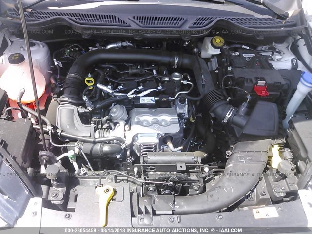 MAJ3P1TE1JC163879 - 2018 FORD ECOSPORT SE WHITE photo 10