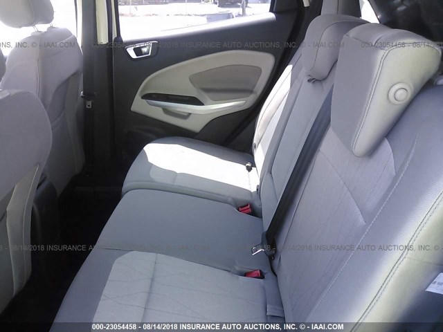 MAJ3P1TE1JC163879 - 2018 FORD ECOSPORT SE WHITE photo 8