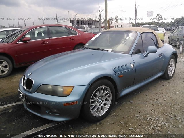 4USCH9330XLF79092 - 1999 BMW Z3 2.3 Light Blue photo 2